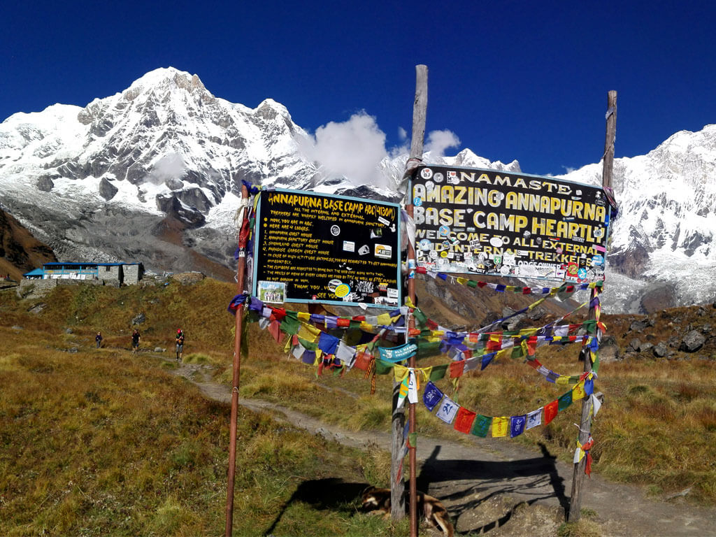View from Annapurna Base Camp trek